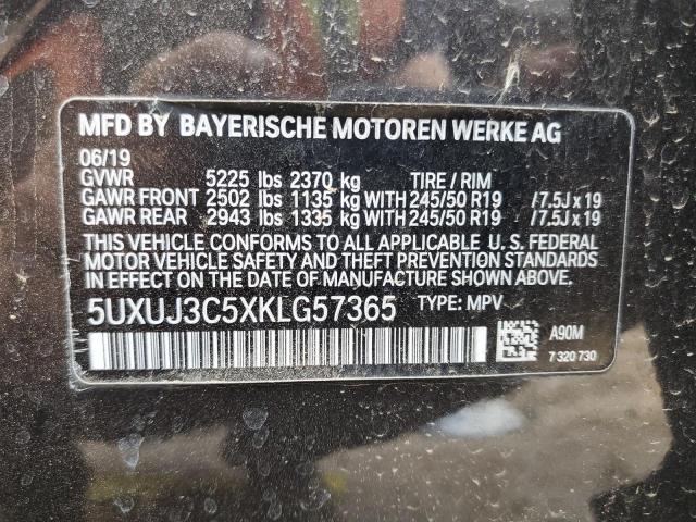 5UXUJ3C5XKLG57365 BMW X4 Xdrive30i