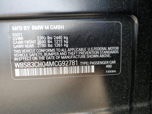 WBS83CH04MCG92781 BMW M5