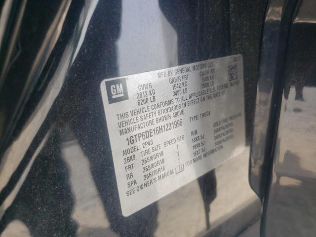 1GTP6DE16H1231996 GMC CANYON SLT