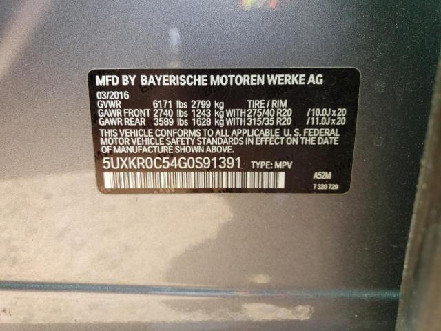 5UXKR0C54G0S91391 BMW X5 Xdrive35i
