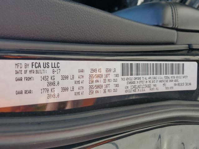 1C4RDJAG7JC154363 Dodge Durango Sxt