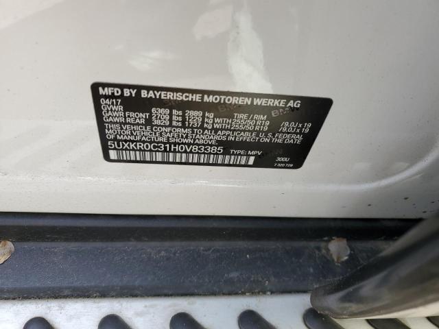 5UXKR0C31H0V83385 BMW X5 Xdrive35i