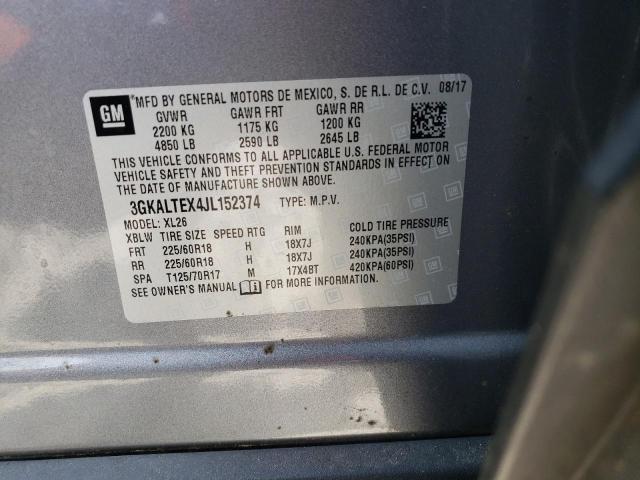 3GKALTEX4JL152374 GMC Terrain Sle