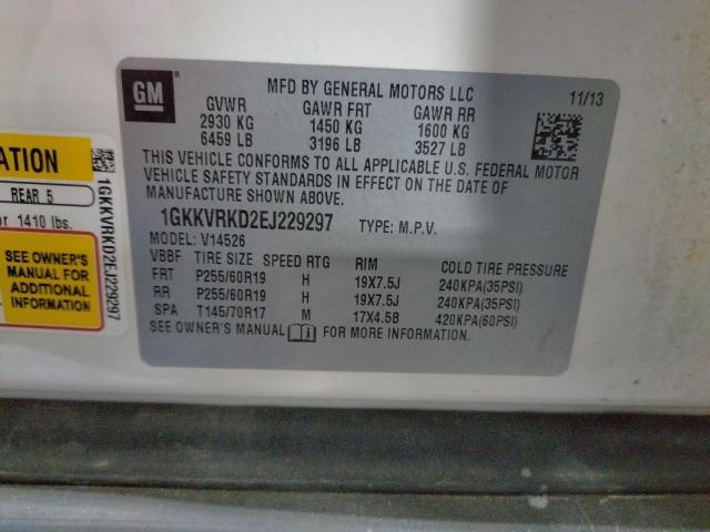1GKKVRKD2EJ229297 GMC Acadia Slt-1