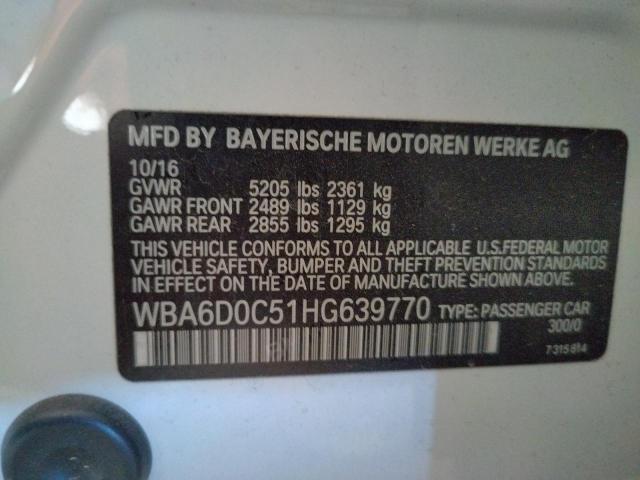 WBA6D0C51HG639770 BMW 640 I Gran Coupe