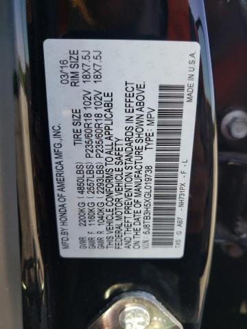 5J8TB3H5XGL019738 Acura Rdx Technology