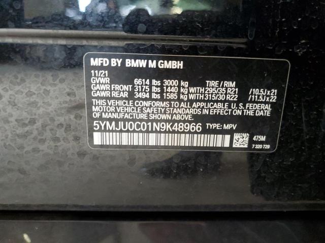 5YMJU0C01N9K48966 BMW X5 M