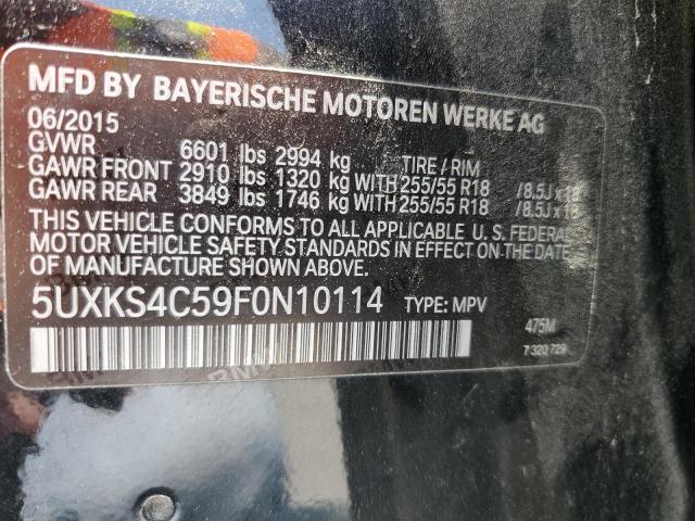 5UXKS4C59F0N10114 BMW X5 Xdrive35d