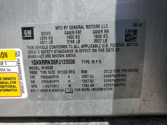 1GKKRRKD6FJ120508 GMC Acadia Slt-1