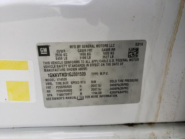 1GKKVTKD1GJ301509 GMC Acadia Denali