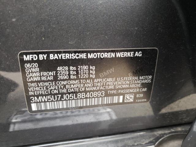 3MW5U7J05L8B40893 BMW M340I