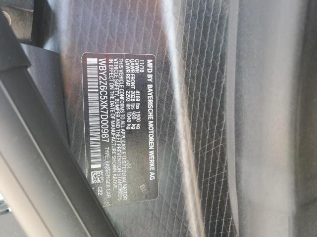 WBY2Z6C5XK7D00987 BMW I8