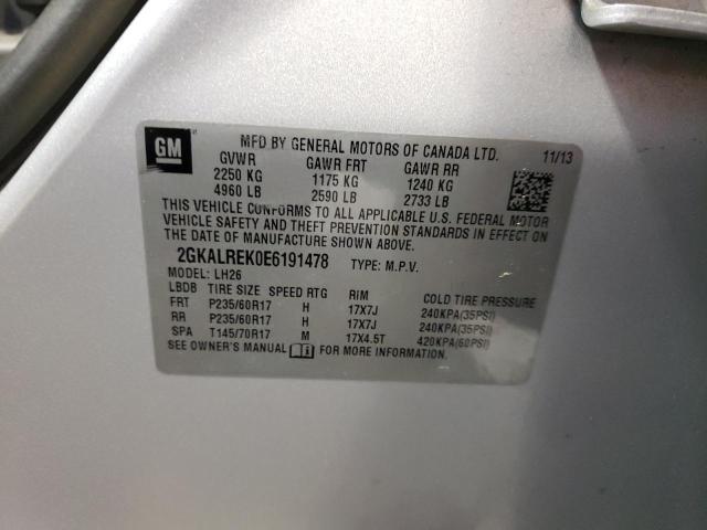 2GKALREK0E6191478 GMC Terrain Sle