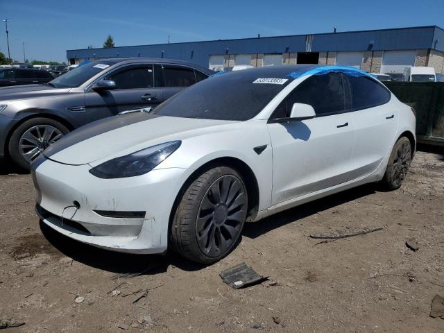 Продажа на аукционе авто 2023 Tesla Model 3, vin: 5YJ3E1ECXPF498498, номер лота: 53913363
