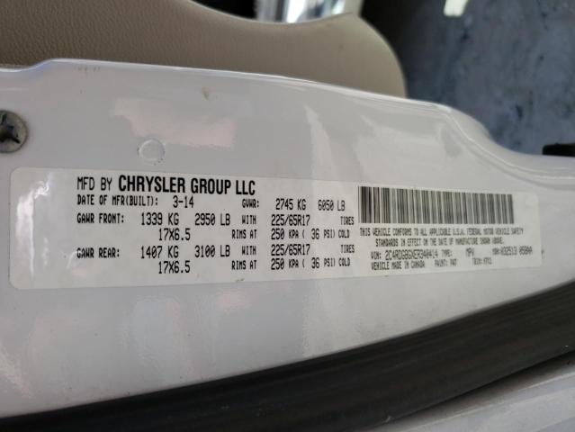 2C4RDGBGXER340414 Dodge Grand Caravan Se