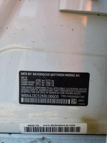 WBA4J3C52KBL06600 BMW 430xi Gran Coupe