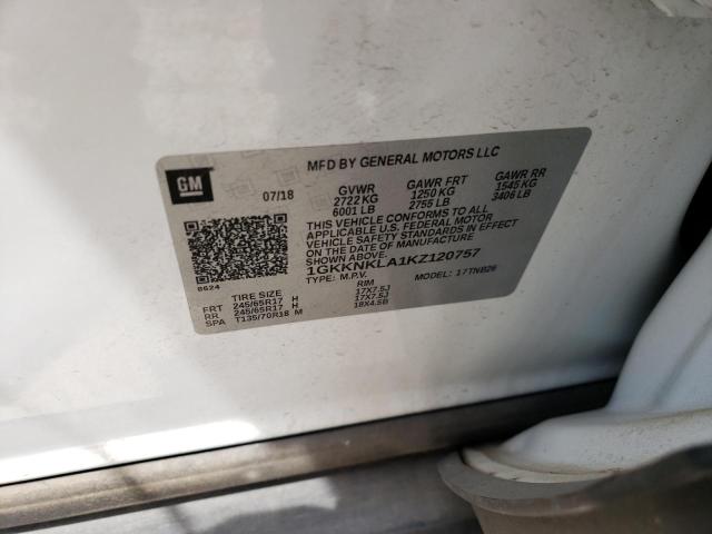 1GKKNKLA1KZ120757 GMC ACADIA SLE