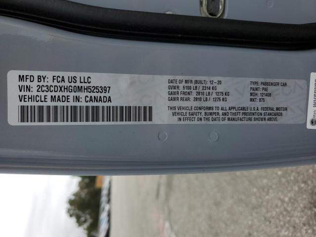 2C3CDXHG0MH525397 Dodge CHARGER GT