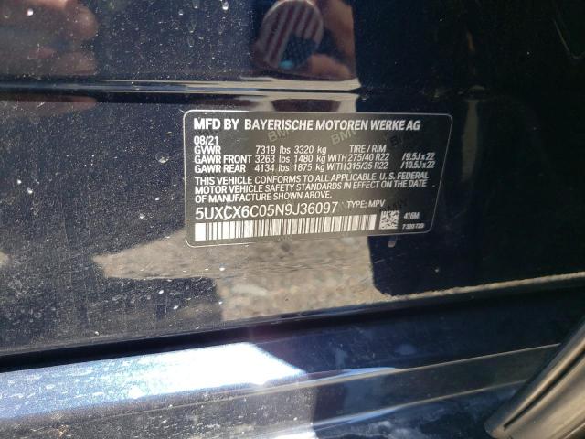 5UXCX6C05N9J36097 BMW X7 M50i