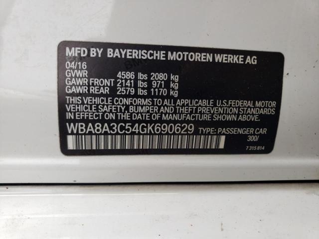 WBA8A3C54GK690629 BMW 320 XI