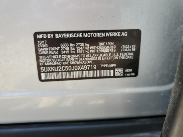 5UXKU2C50J0X49719 BMW X6 Xdrive35i