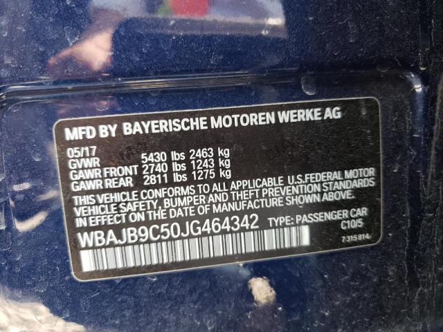 WBAJB9C50JG464342 BMW M550xi