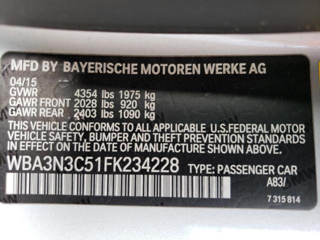WBA3N3C51FK234228 BMW 428 I
