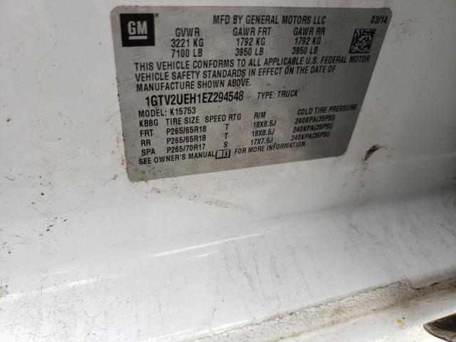 1GTV2UEH1EZ294548 GMC Sierra K1500 Sle