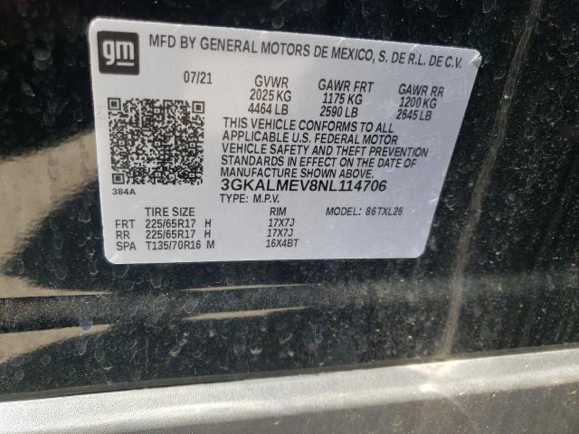 3GKALMEV8NL114706 GMC Terrain Sle