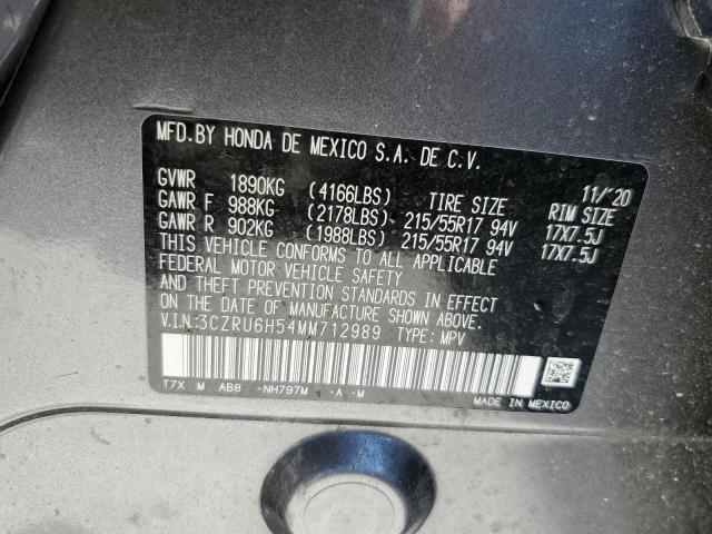 3CZRU6H54MM712989 Honda HR-V EX