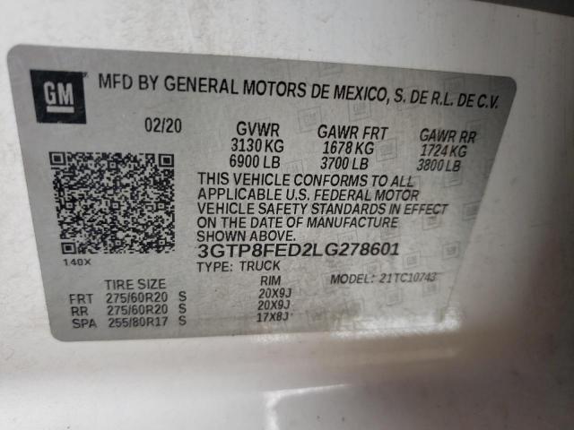 3GTP8FED2LG278601 GMC Sierra C1500 Denali