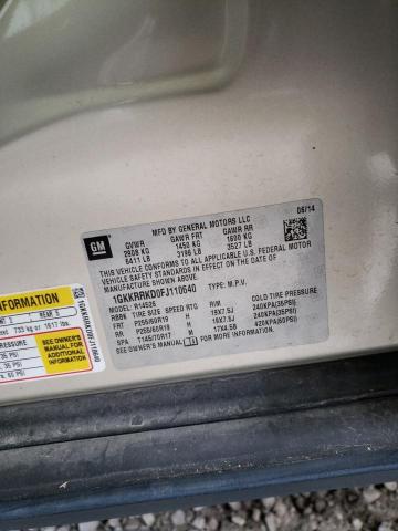 1GKKRRKD0FJ110640 GMC Acadia Slt-1