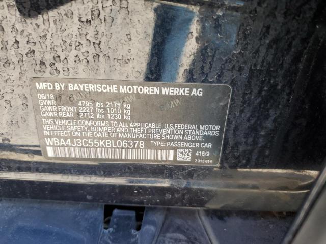 WBA4J3C55KBL06378 BMW 430xi Gran Coupe