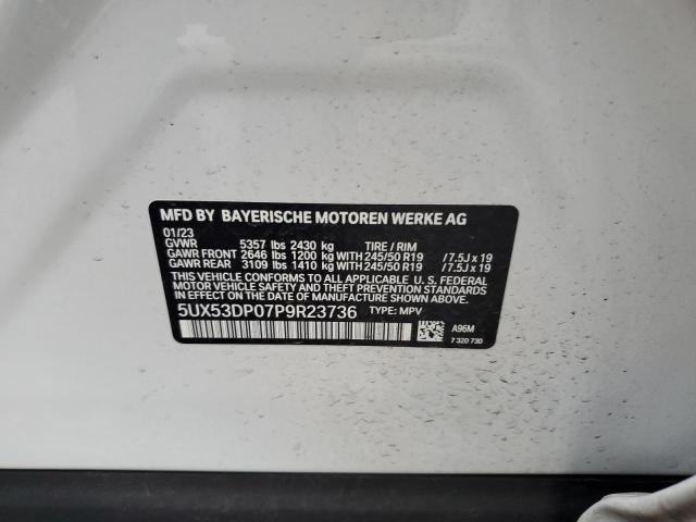 5UX53DP07P9R23736 BMW X3 Xdrive30i