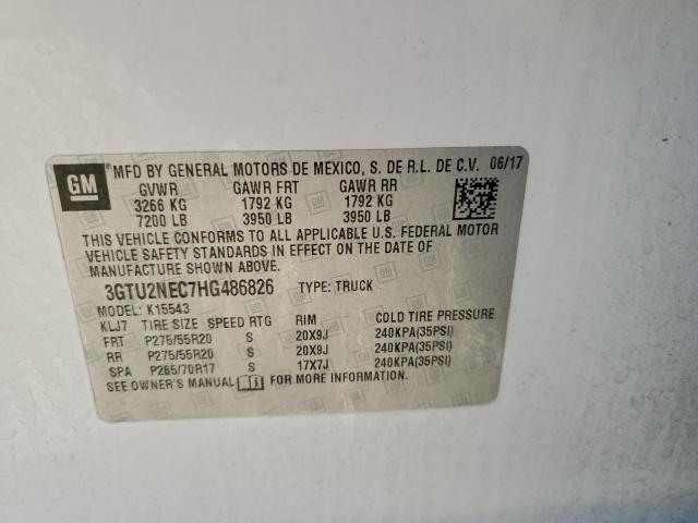 3GTU2NEC7HG486826 GMC Sierra K1500 Slt