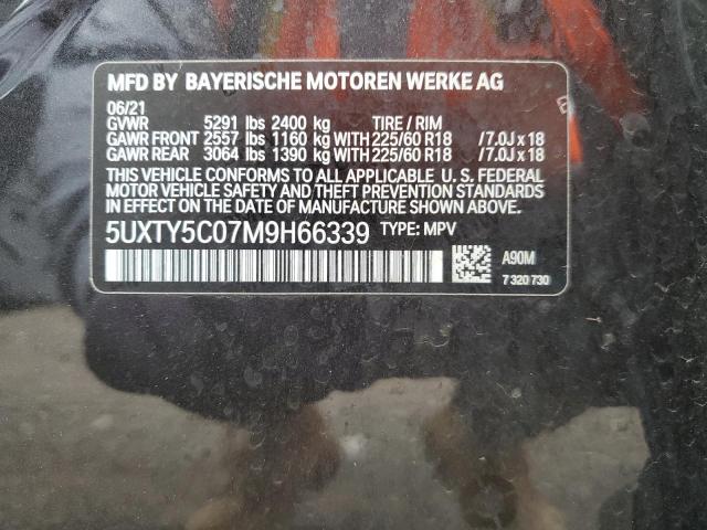 5UXTY5C07M9H66339 BMW X3 Xdrive30i