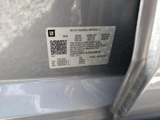 1GKS2BKC6JR404976 GMC YUKON SLT