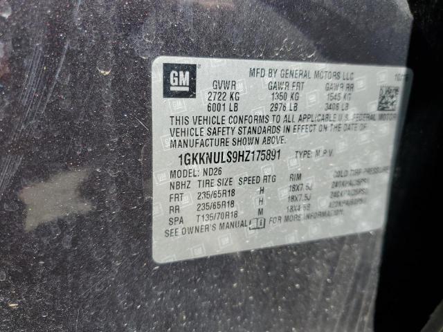 1GKKNULS9HZ175891 GMC Acadia Slt-1