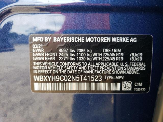 WBXYH9C02N5T41523 BMW X2 Sdrive28i