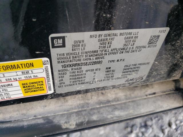 1GKKRRKD5EJ228889 GMC Acadia Slt-1