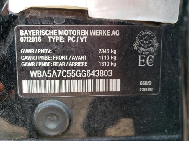 WBA5A7C55GG643803 BMW 528 XI
