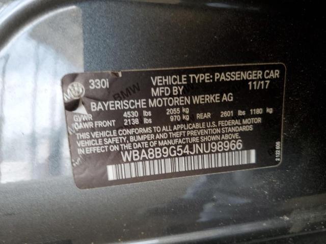 WBA8B9G54JNU98966 BMW 330 I
