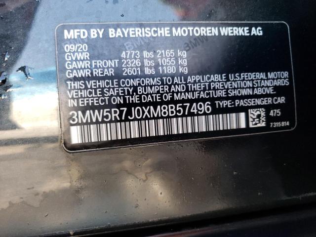3MW5R7J0XM8B57496 BMW 330XI