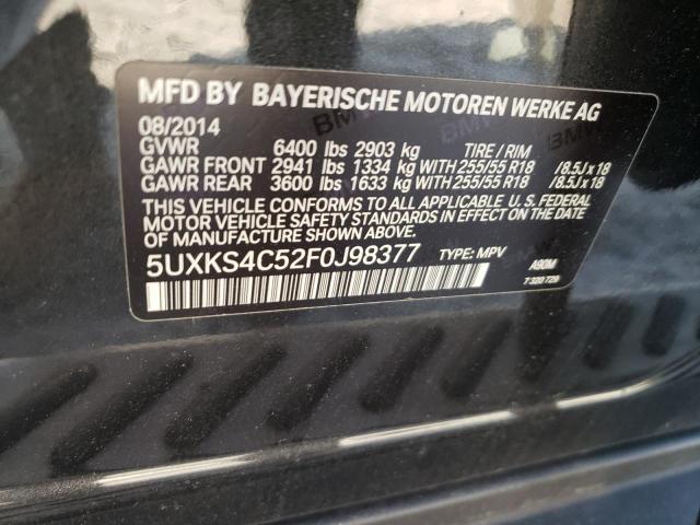 5UXKS4C52F0J98377 BMW X5 Xdrive35d