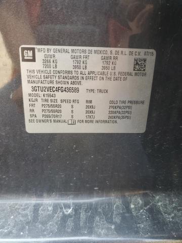 3GTU2VEC4FG436589 GMC Sierra K1500 Slt
