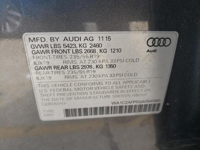 WA1C2AFP5GA084980 Audi Q5 PREMIUM