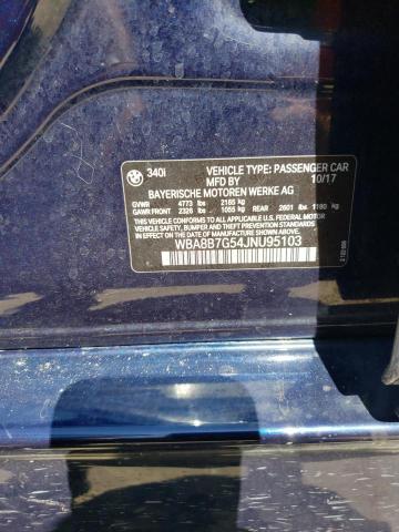 WBA8B7G54JNU95103 BMW 340 XI