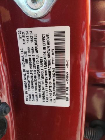 7FARW2H82ME002744 Honda CR-V EXL