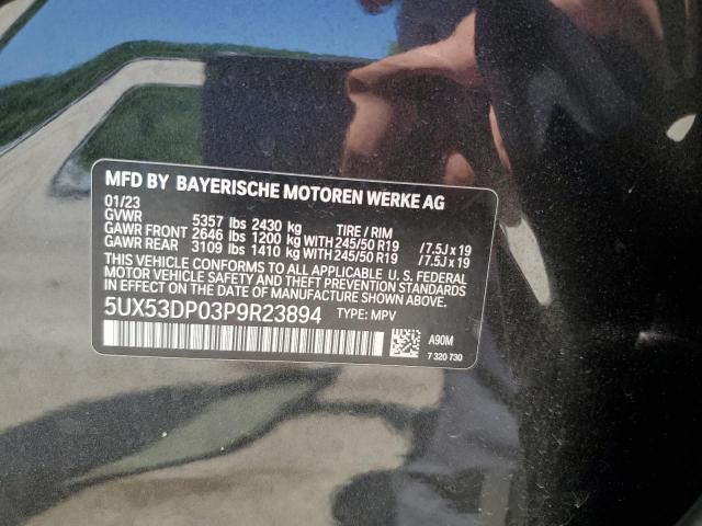 5UX53DP03P9R23894 BMW X3 Xdrive30i
