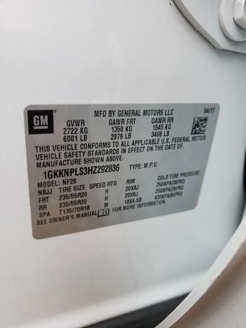 1GKKNPLS3HZ292836 GMC Acadia Denali